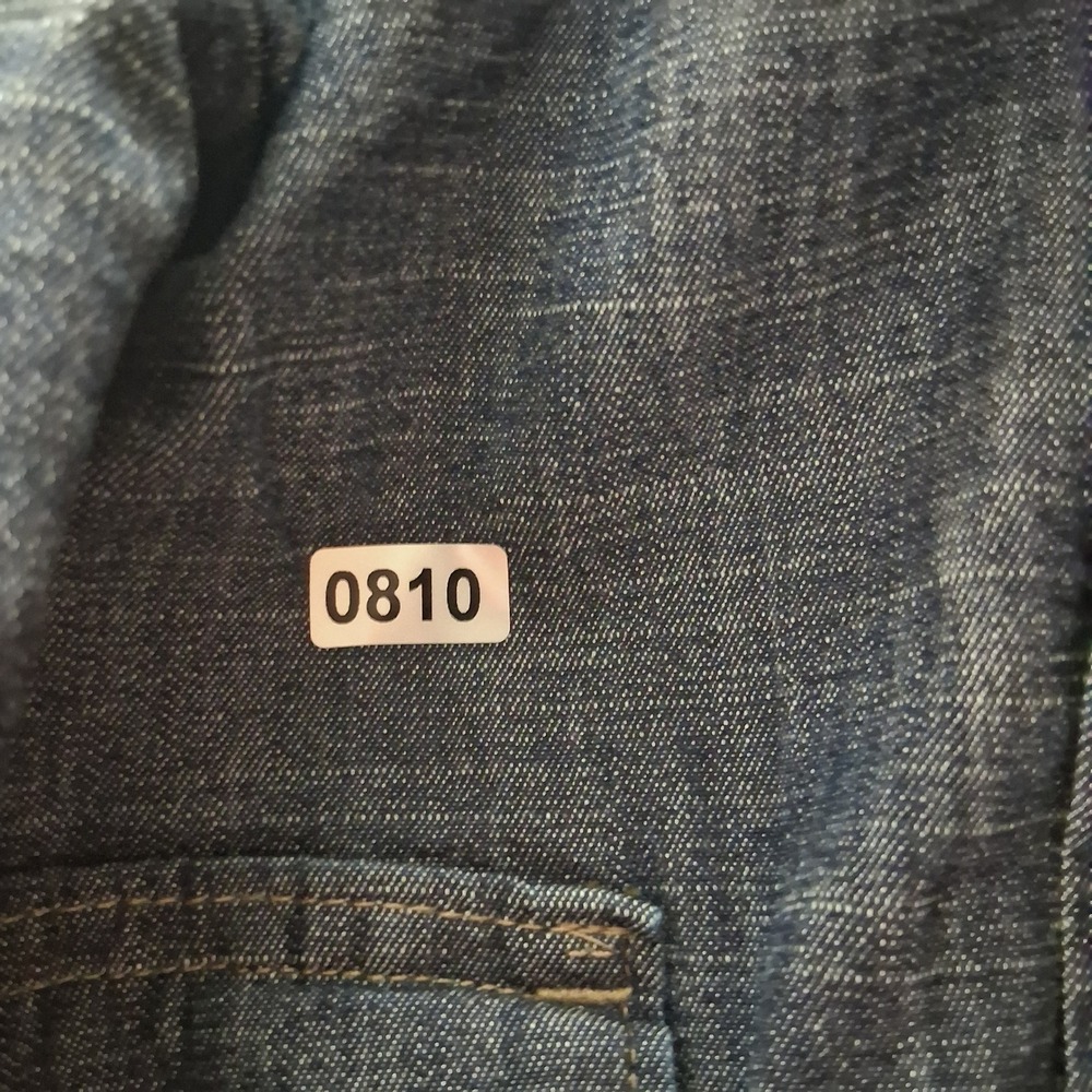 Wrangler Mens Blue Denim Western Snap Button Down Shirt 2XL Long‎ Sleeve 0810 - Picture 7 of 7